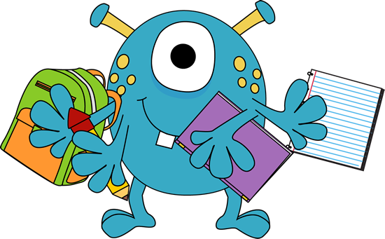 550x341 Monster Going To School Clip Art