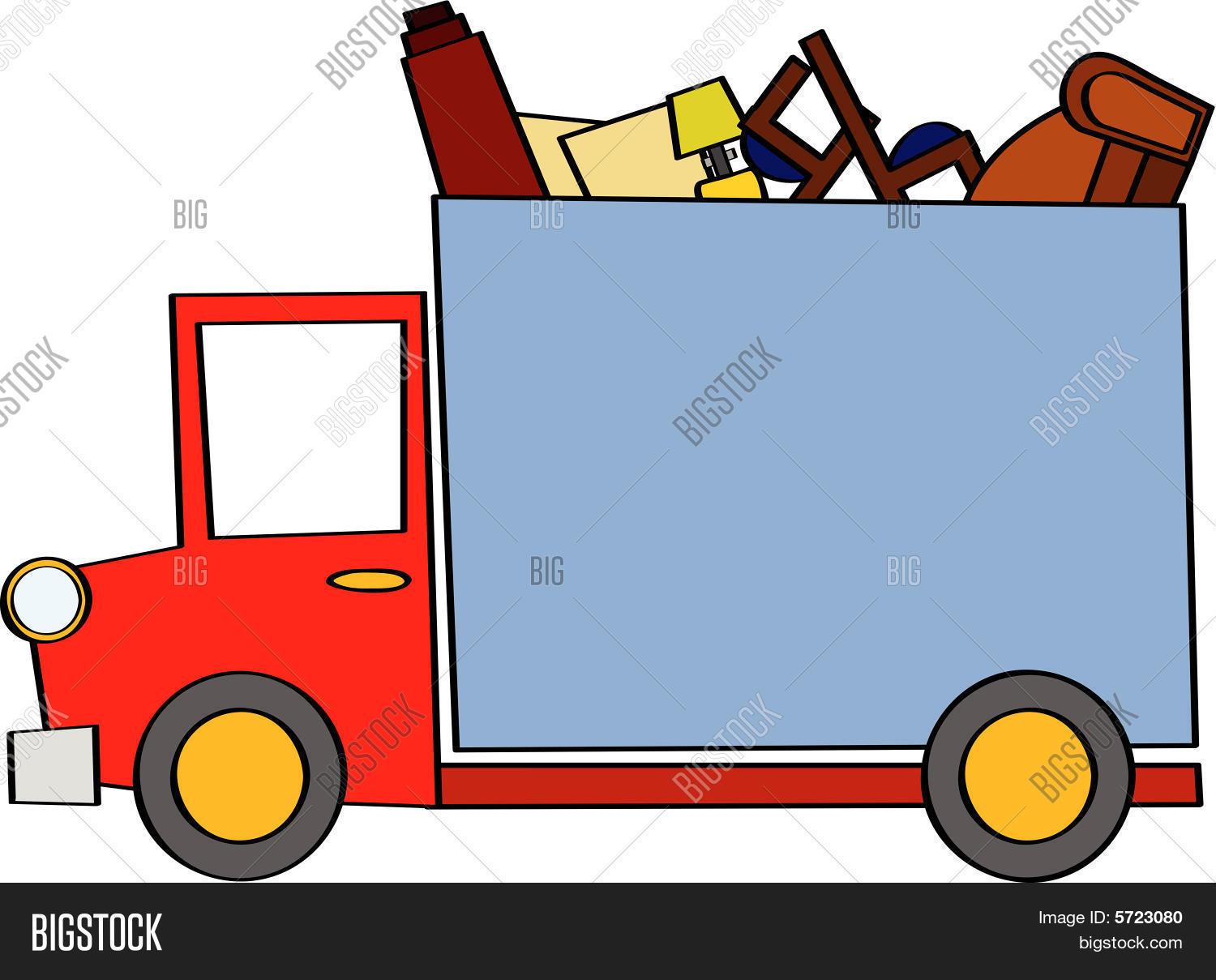 1500x1209 Cartoon Moving Truck Vector Amp Photo Bigstock