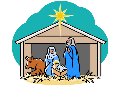 498x357 Nativity Scene Clipart