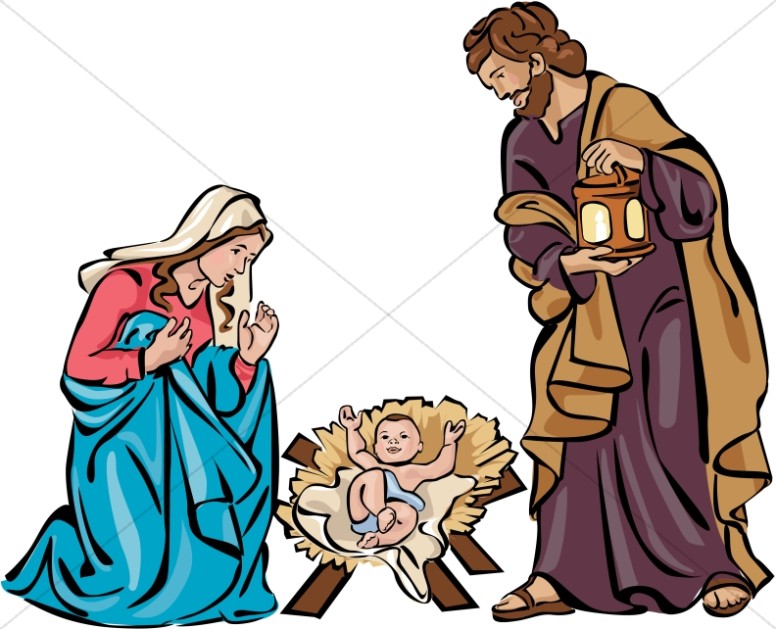 776x629 Nativity Scene Clip Art