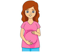 195x169 Man Clipart Pregnant Woman