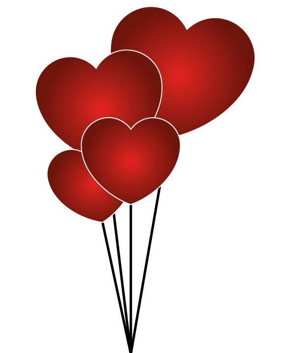 596x717 Free Red Hearts Valentine' Day 2 Stock Photo