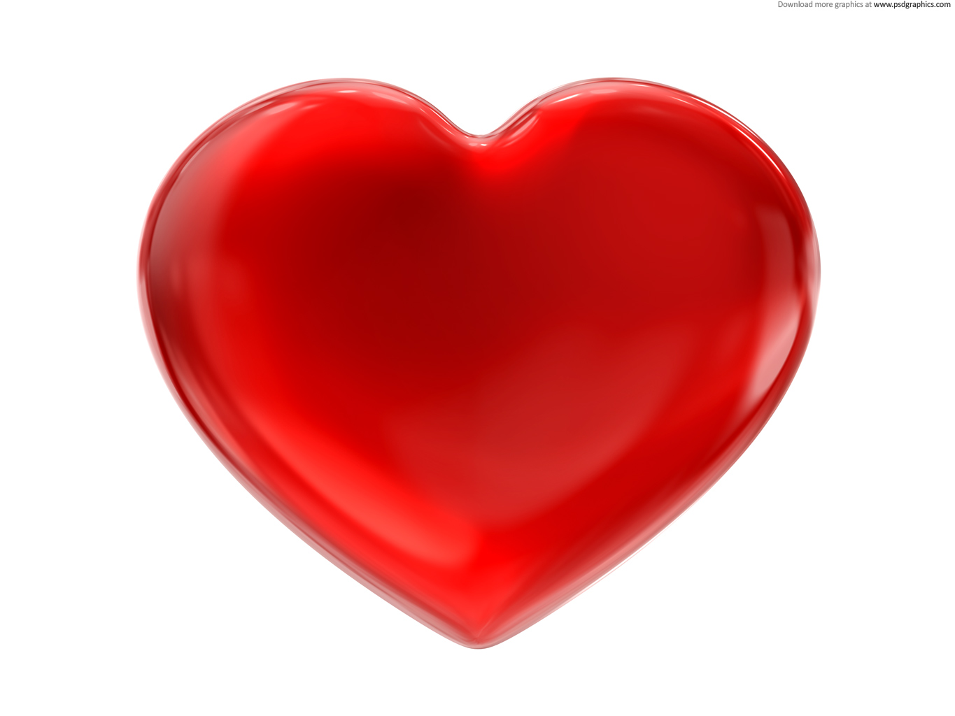1365x1024 Red Heart Psdgraphics