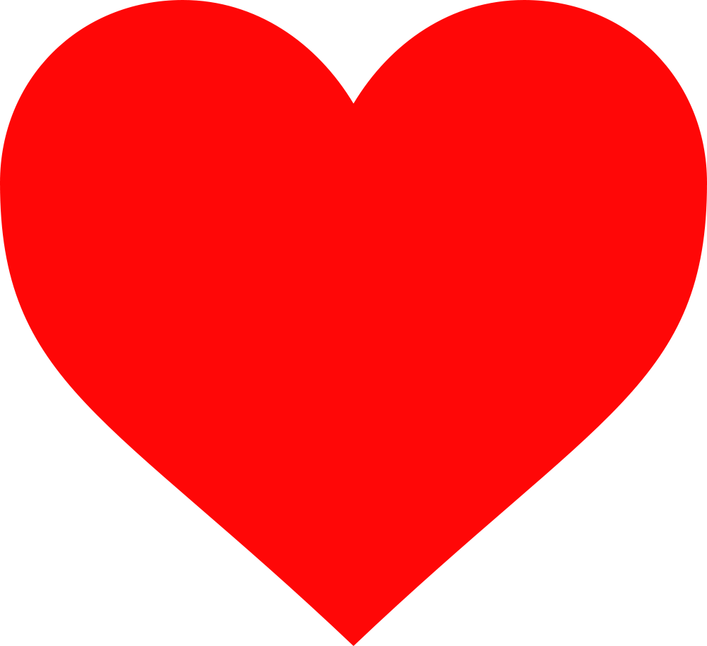 1000x914 Big Red Heart Clipart