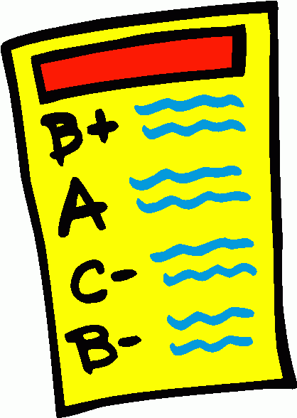 418x588 Report Card Clipart