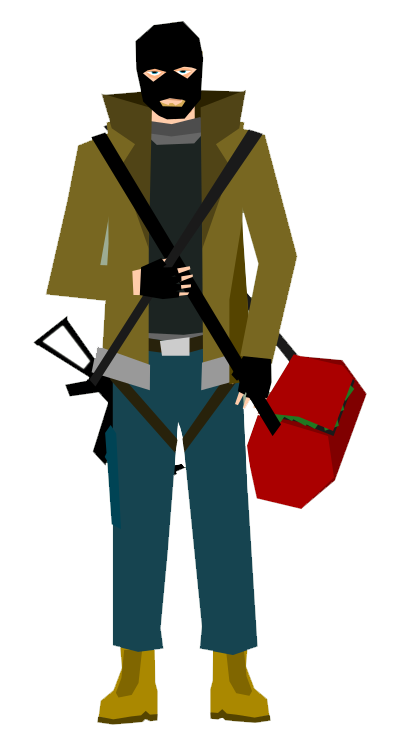 396x746 Free Bank Robber Clip Art