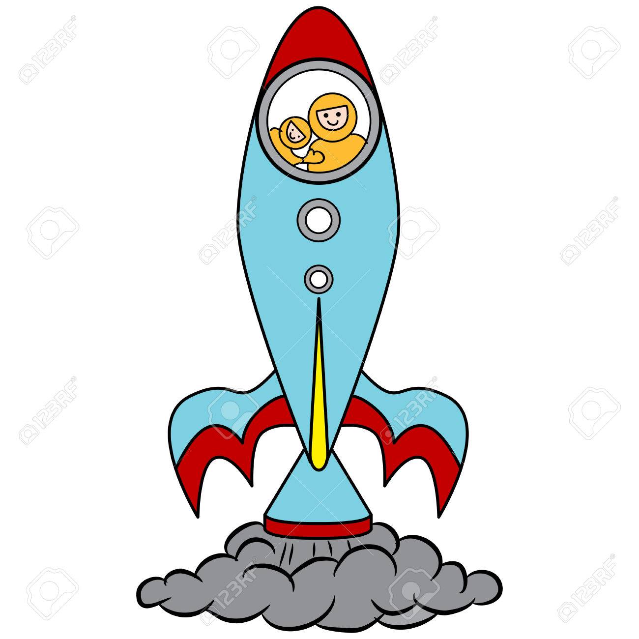 1300x1300 An Image Of A Rocket Ship Launching Into Space With Happy
