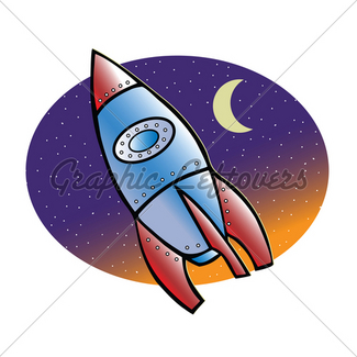 325x325 Cartoon Of Little Boy In A Rocket Gl Stock Images
