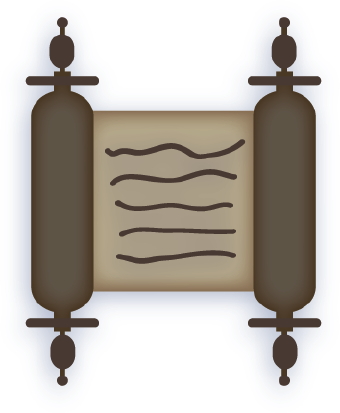 340x413 Torah Scroll Clip Art
