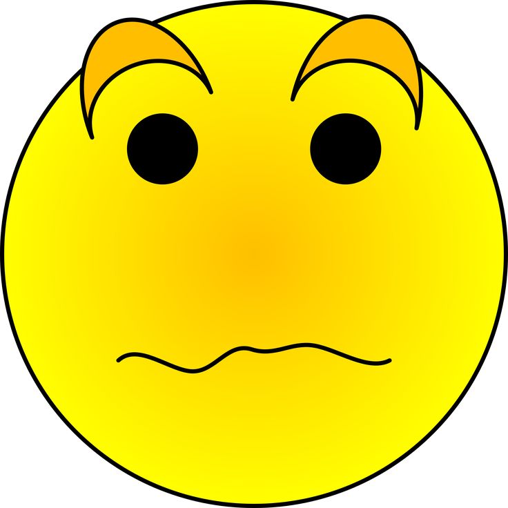 736x736 Worried Smiley Face Clip Art