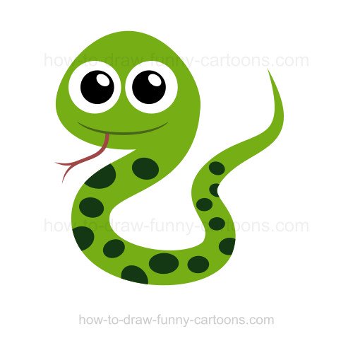 500x482 How To Draw A Snake