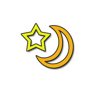 300x300 Clipart Picture Of A Half Moon And A Star