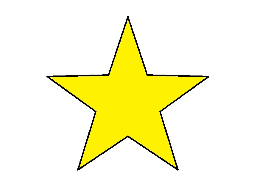 863x646 Flat Star Cliparts 210078
