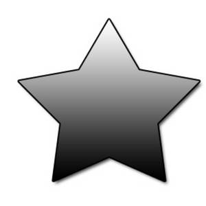 300x300 Web Graphic Clipart Picture Of A Gradient Gray Star