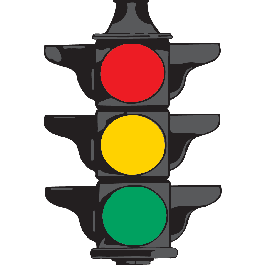 265x265 Red Stop Light Clipart
