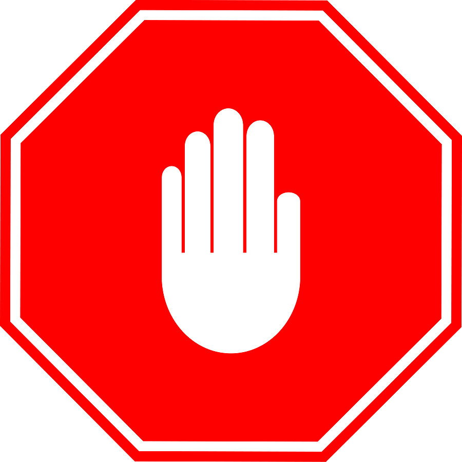 900x900 Hand Stop Sign Clipart 2