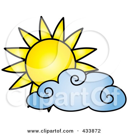 450x470 Royalty Free (Rf) Clipart Illustration Of A Happy Glossy Summer