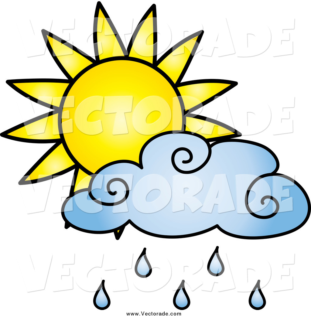 1024x1044 Vector Of A Sun And A Blue Rain Cloud By Pams Clipart