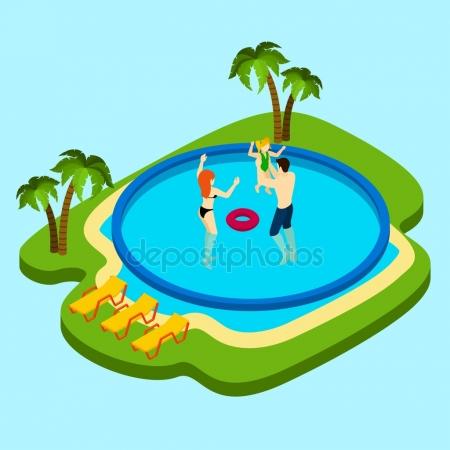 450x450 Swimming Pool Family Stock Vectors, Royalty Free Swimming Pool