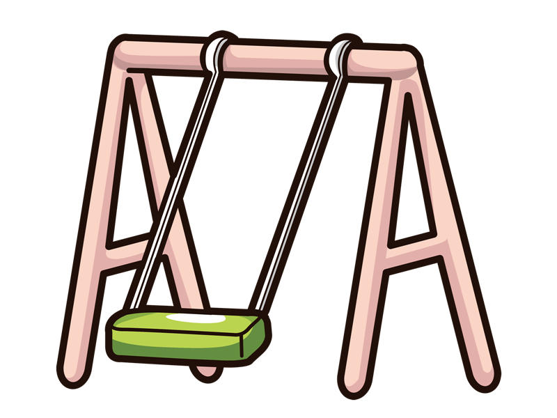 800x600 Swing Set Play Clipart