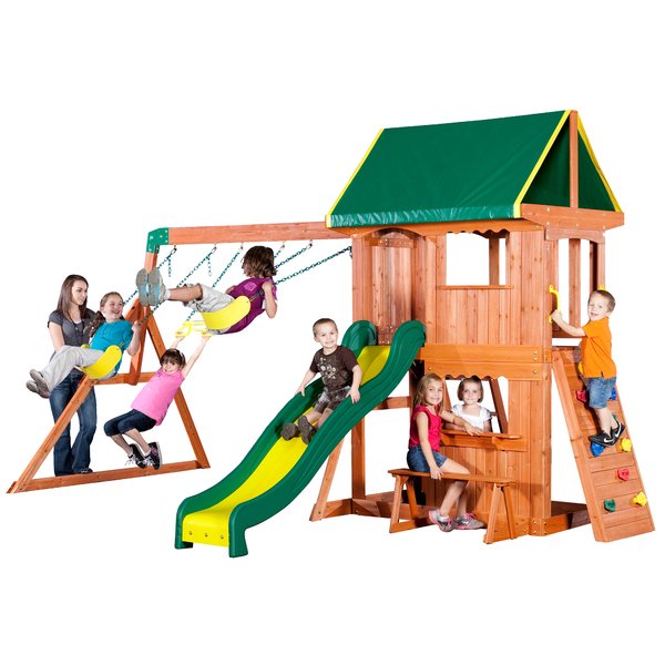 600x600 Backyard Discovery Somerset Swing Set Amp Reviews Wayfair