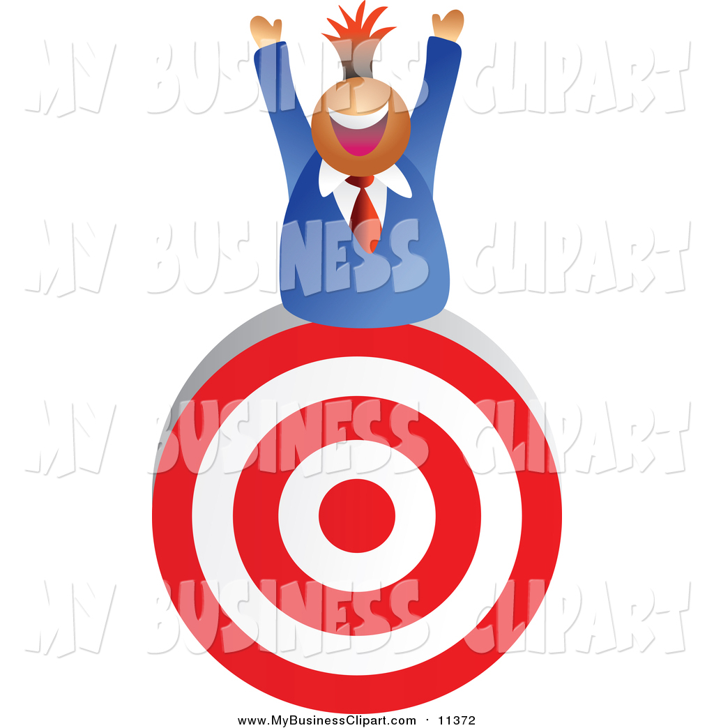 1024x1044 Vector Clip Art Of A Successful Business Man On Target By Prawny