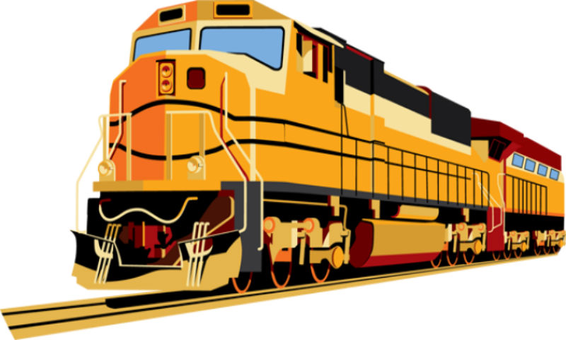 800x480 Railroad Clipart Cargo Train
