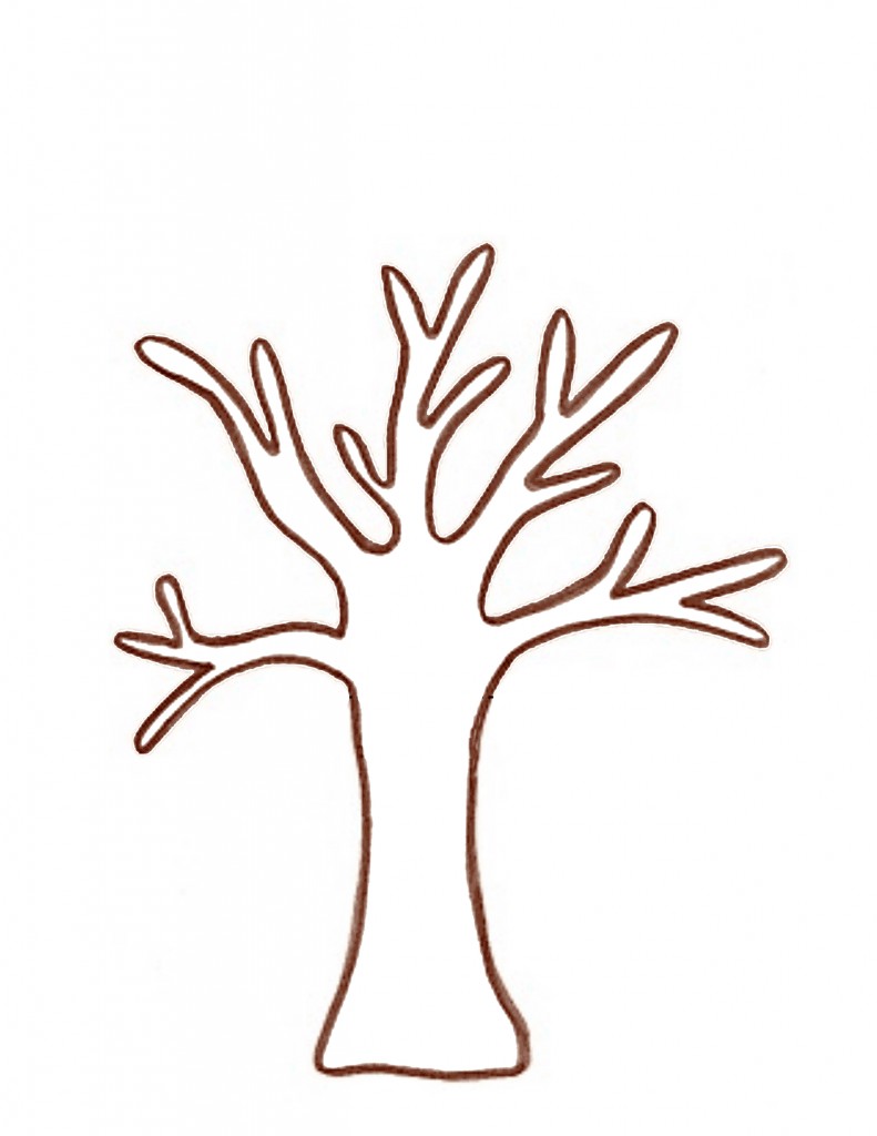 791x1024 Branch Clipart Tree Template