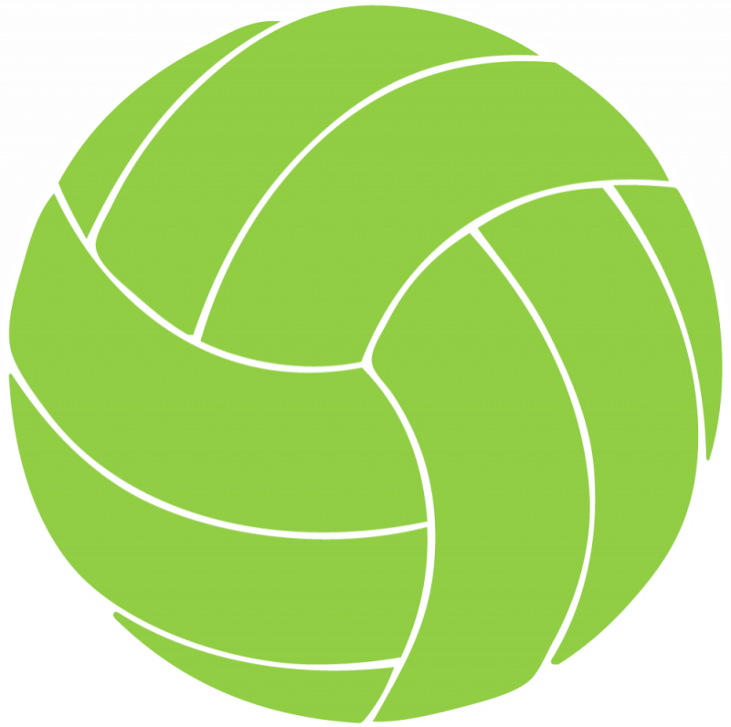 800x796 Green Clipart Volleyball