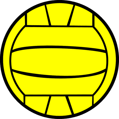 400x400 Yellow Volleyball Clipart