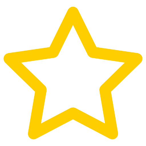512x512 Free Yellow Outline Star Icon