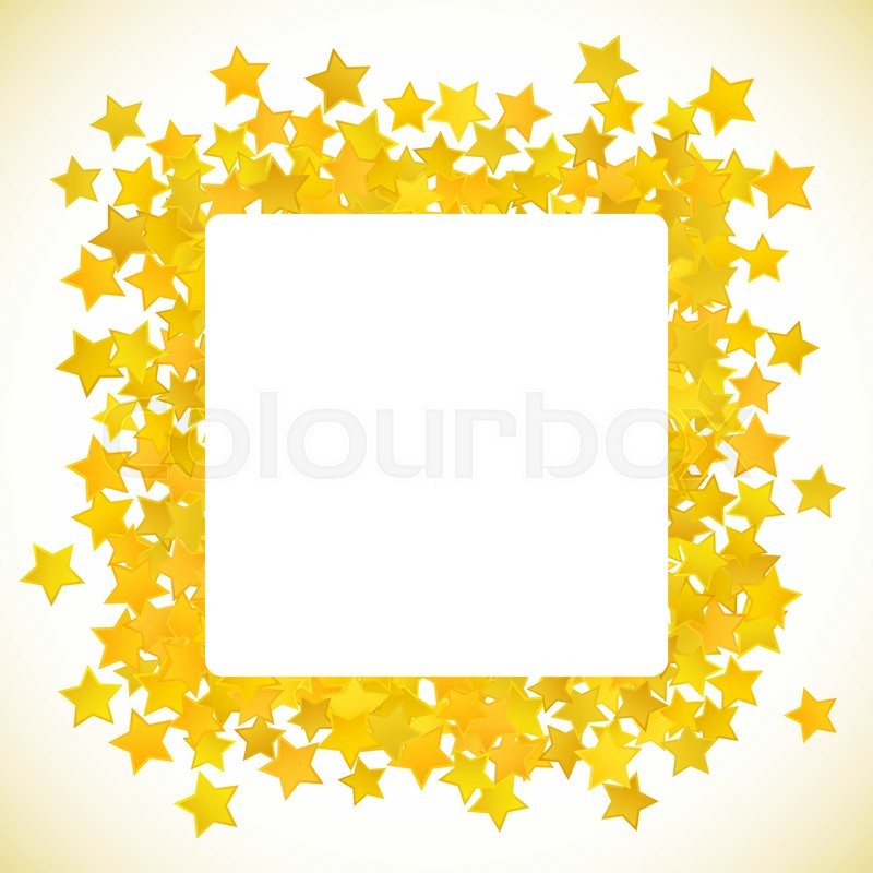 800x800 Abstract Yellow Star Background. Vector Illustration For Gold