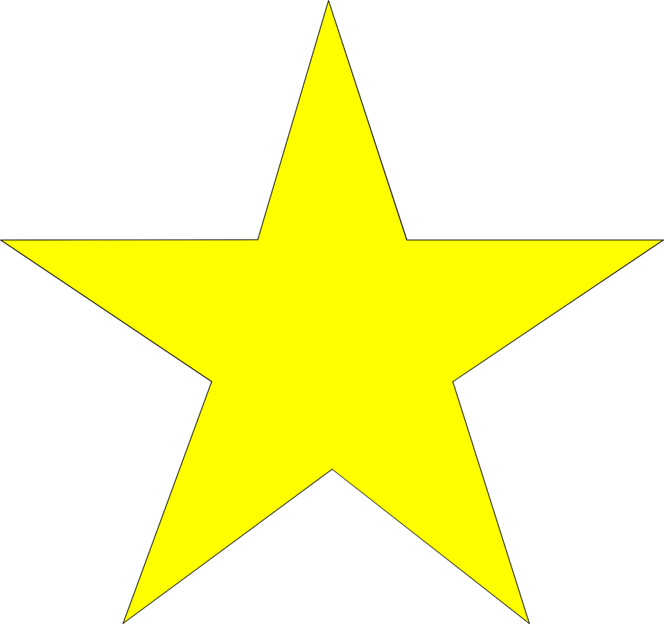 958x900 Star Free Stock Photo Illustration Of A Yellow Star