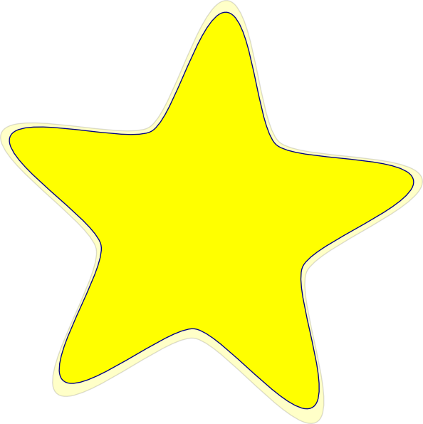 594x595 Yellow Star 2 Clip Art