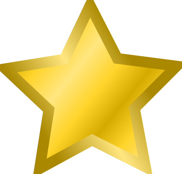 600x575 Yellow Star 3 Clip Art