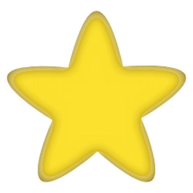626x626 Yellow Star Vector Free Download