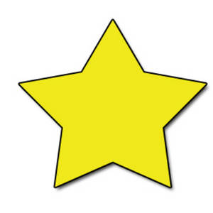 300x300 Clipart Picture Of A Bright Yellow Star