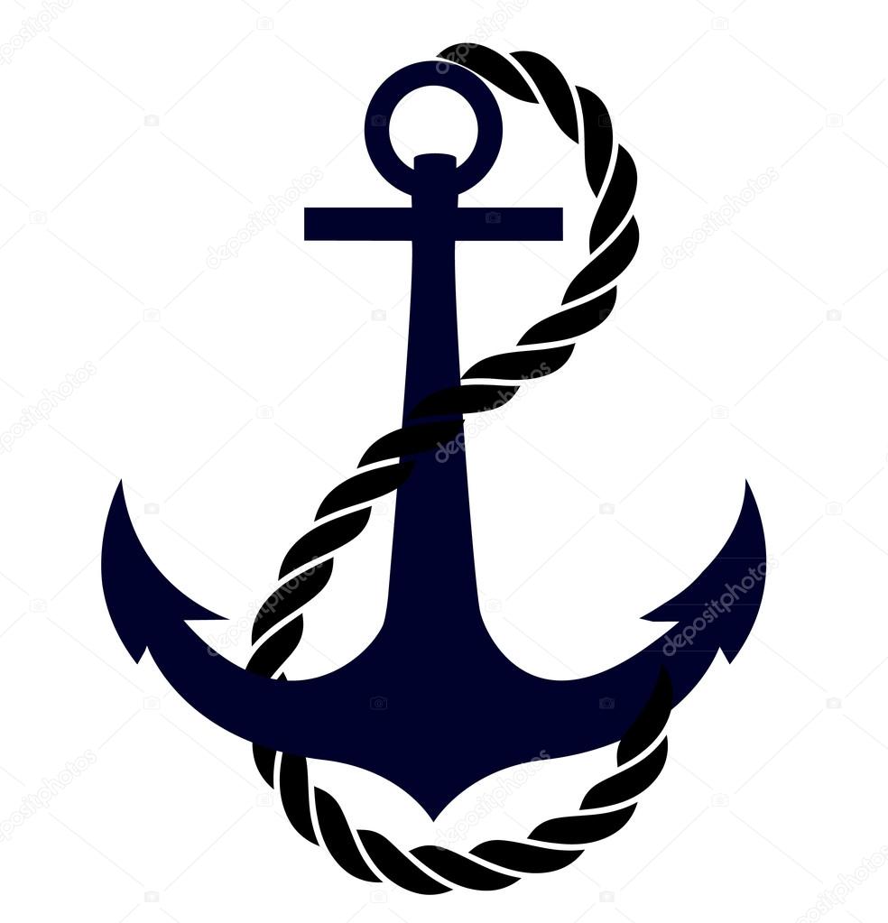 984x1023 Icon Of Ship Anchor With Rope Stock Vector Anna Maximenko