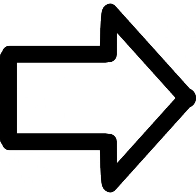 626x626 Arrow Pointing To Right Hand Drawn Symbol Icons Free Download