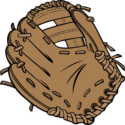 415x414 Cartoon Baseball Glove Clipart