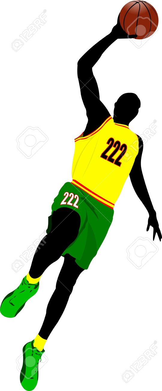 540x1300 Graphics For Basketball Player Color Graphics