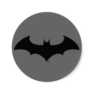 324x324 Batman Symbol Stickers Zazzle.co.uk