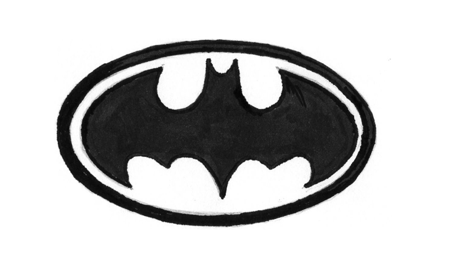 1500x885 How To Draw The Batman Logo (Symbol, Emblem)