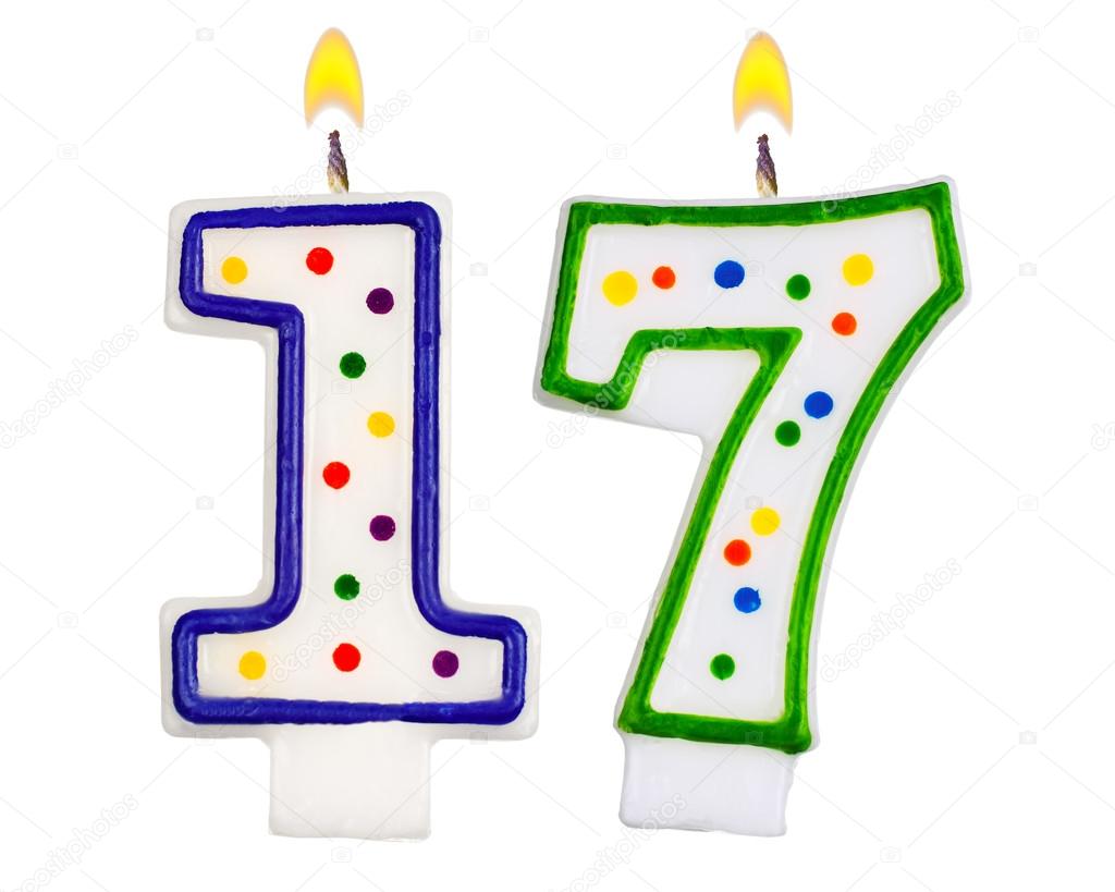 1024x819 Birthday Candles Number Seventeen Stock Photo Vladvm