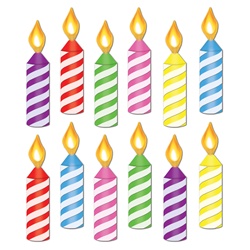250x250 Mini Birthday Candle Cutouts Clip Art Birthdays