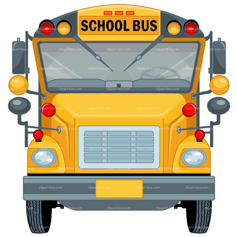 800x800 Front Of School Bus Clipart