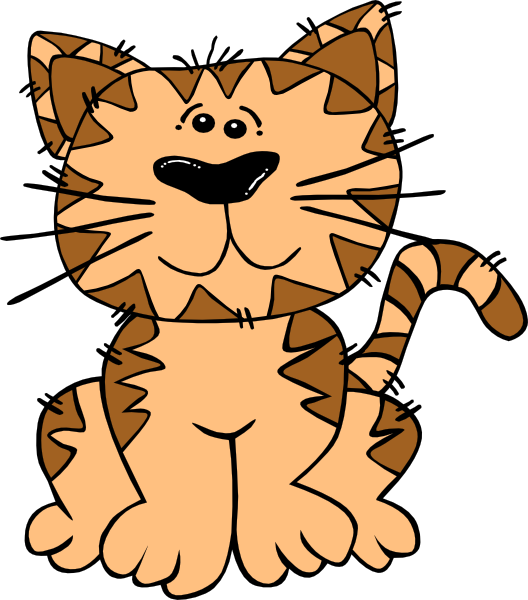 528x600 Cartoon Cat 2 Clip Art