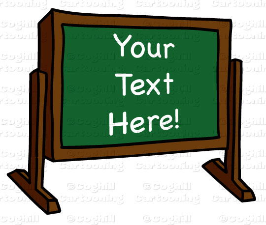 540x458 Cartoon Chalkboard Clip Art Stock Illustration