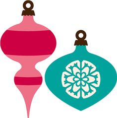 236x238 Vintage Christmas Decorations Clipart