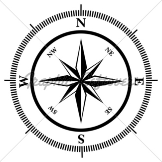 325x325 Compass Rose With Grunge Texture Gl Stock Images